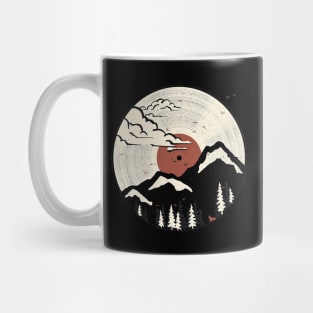 Mountain on vinyl Mug